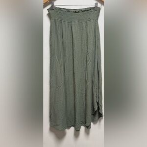Final Touch Olive Green Maxi Skirt Size M